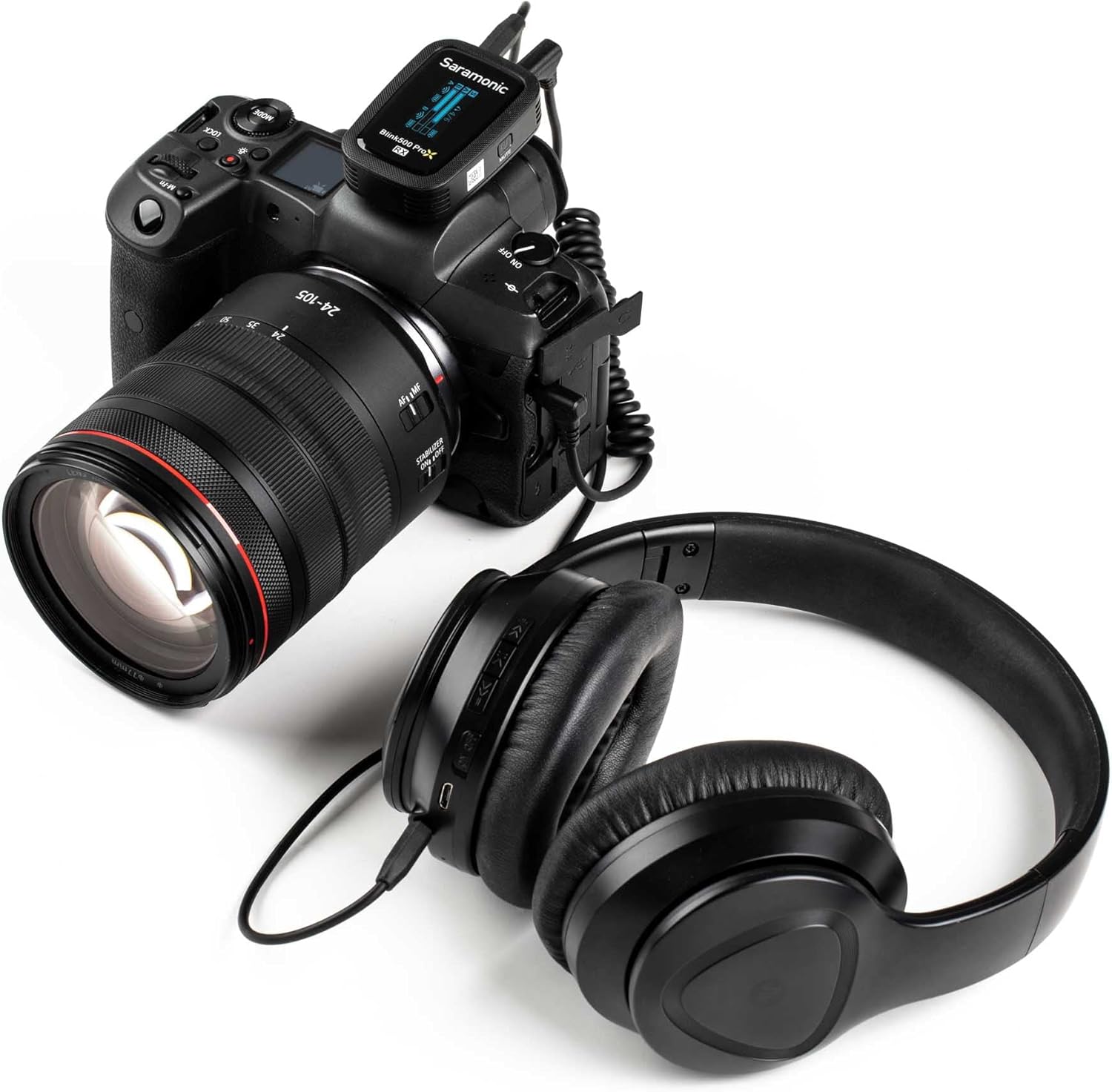 Saramonic Blink 500 Pro X B2 2-Person Wireless 2.4GHz Clip-On Microphone System with Lavaliers for Cameras, Mobile & More, Black