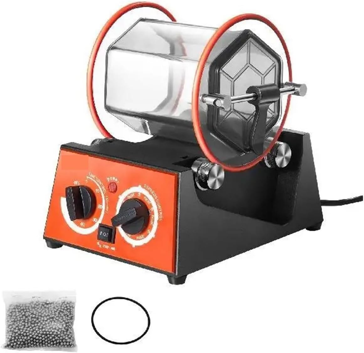 3kg 5kg Rotary Tumbler Surface Polisher Jewelry Drum Polisher Cleaning Tool for DIY Jewelry Polisher Power, Garden & Hand Tools(5Kg Capacity)