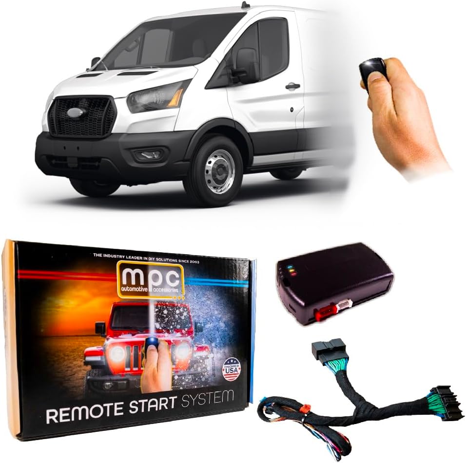 MPC Remote Start Compatible with Ford Transit-150 2020-2023 || Plug and Play || Key to Start Vehicles Only || Lock 3X to Start || USA Tech Support