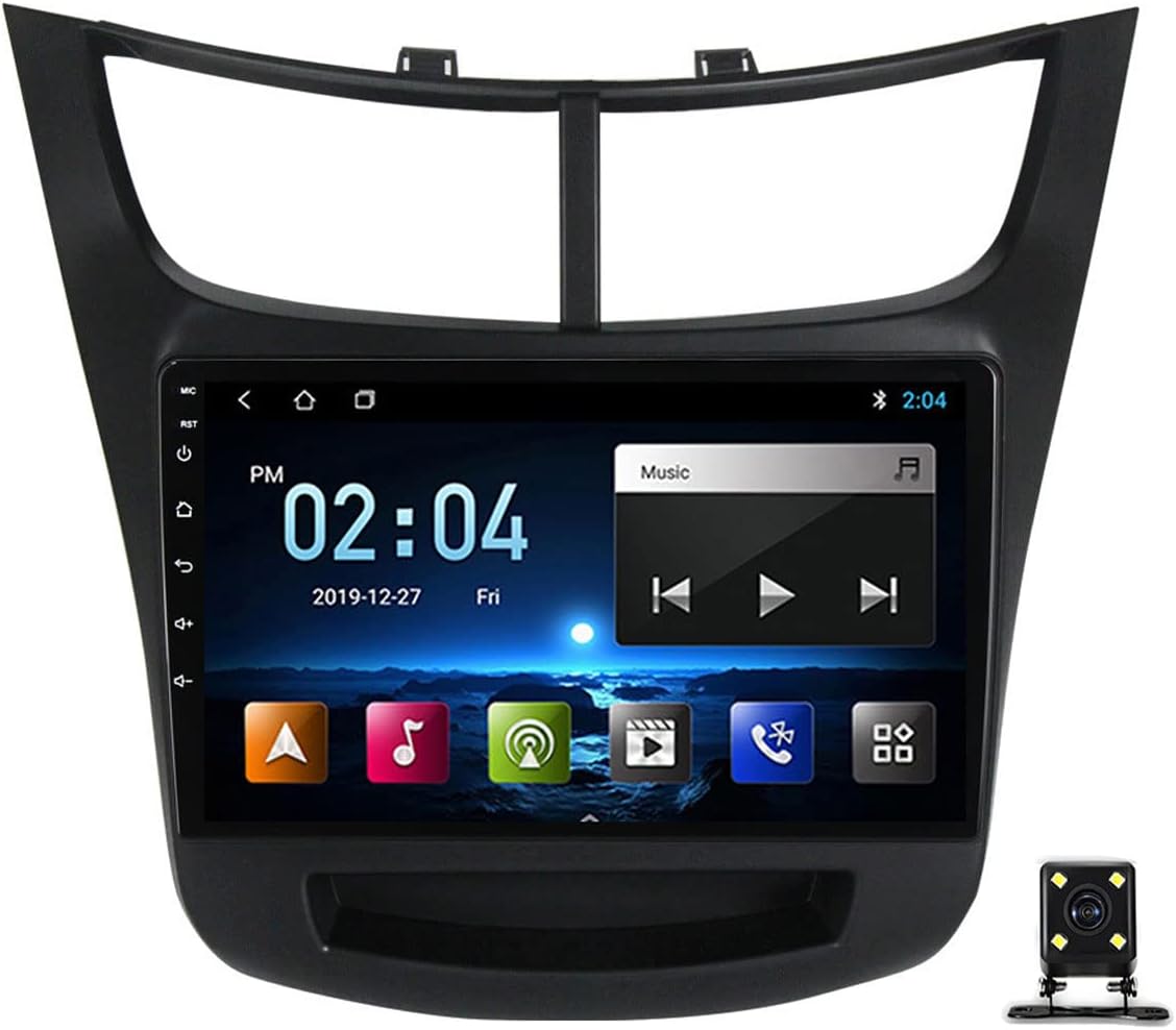 Car Stereo Multimedia MP5 Player for Chevrolet Sail 2015-2018 9 Inch Touch Screen Car Audio with Backup Camera Support SWC/Bluetooth/4G/Wifi/Carplay/RDS/DSP