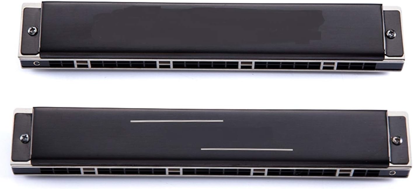 SUOFEILAIMU 24 Holes Harmonica Professional Performance Mouth Organ Woodwind Instruments Musical Key of C/D/E/F/G/A/B (Color : Light Yellow)