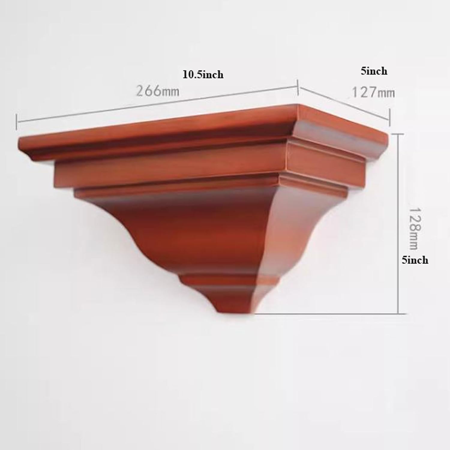 Floating Wall Shelves Solid Wood Floating Shelves for Wall, Bathroom Wall Mount Shelves, Wood Modern Display Shelves, Book Shelves,Wall Hanging Bracket for Bedroom,Living Room Background and Kitchen S