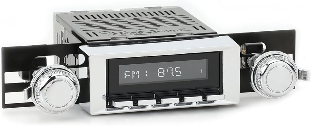 RetroRadio Compatible with 1969-72 Chevrolet Brookwood Features Include Bluetooth, AUX, AM/FM LABC-M1-117-120-03-73C