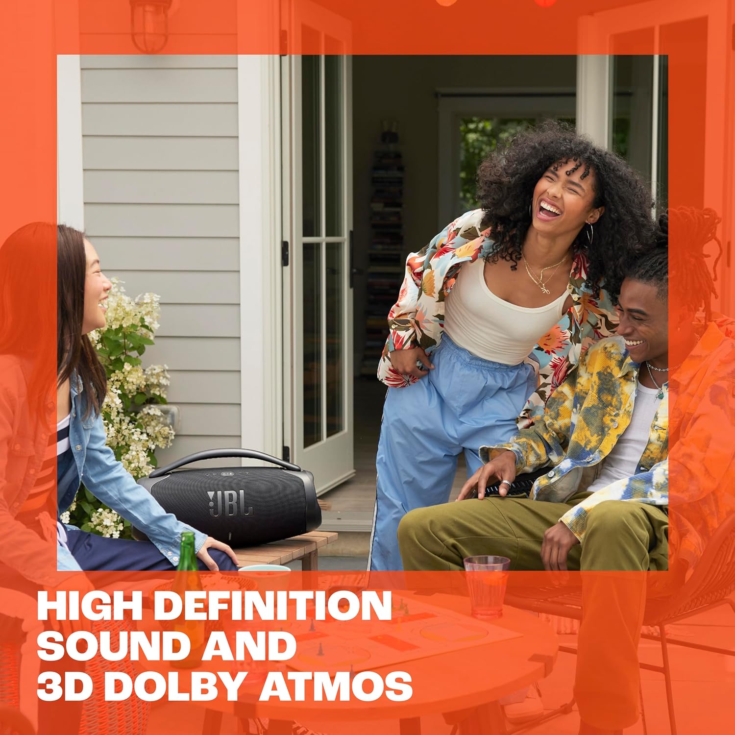 JBL Boombox 3 Wi-Fi - Powerful Wi-Fi and Bluetooth Portable Speaker - Black