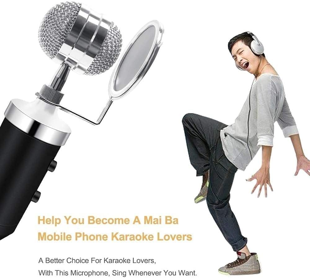 Microphone, Multipurpose Karaoke - Plug&Play Studio Microphone, for Streaming, Podcast, Studio Recording and Games