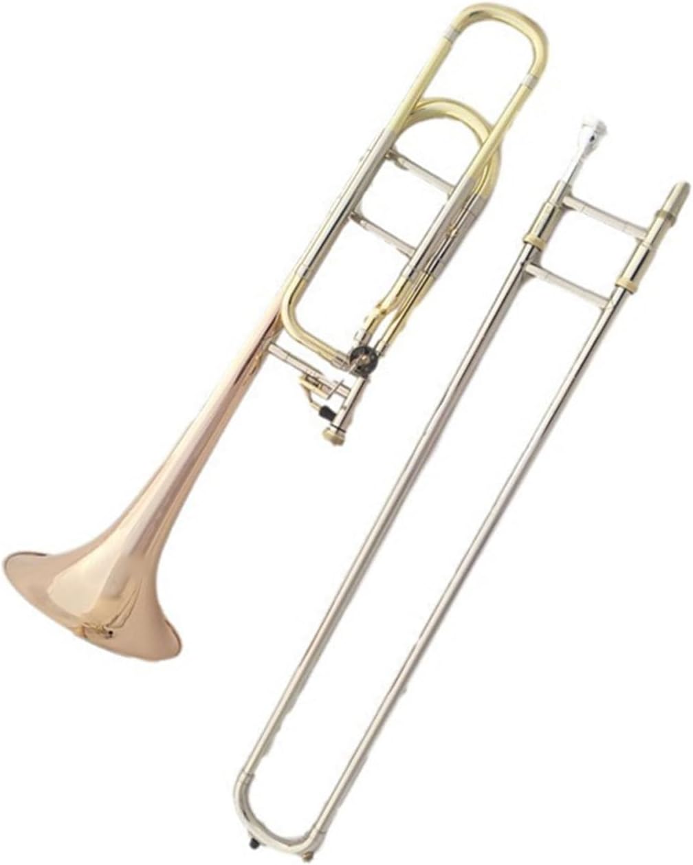 Adult Trombone Instrument Phosphor Bronze Tenor Trombone Instrument B/F Pitch And Low Bend Professional Performance