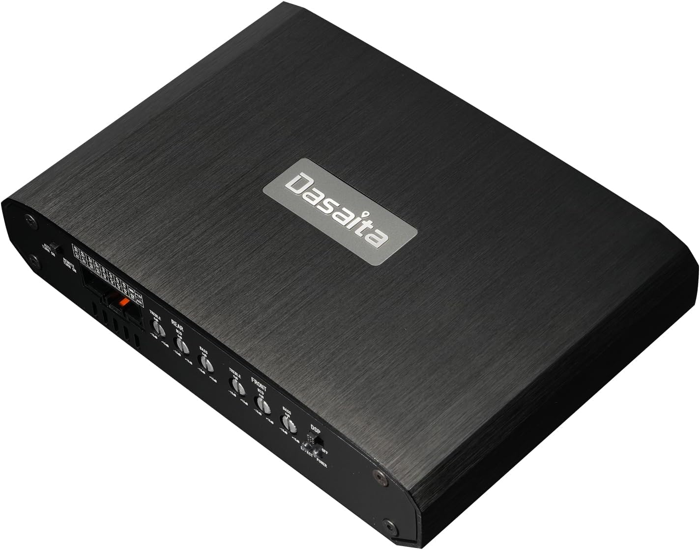 Dasaita 4-Channel DSP Car Amplifier for 2020-2025 Toyota Tundra/Tacoma/4Runner/Corolla/Sienna/RAV4(Non-JBL Models), 4x50W Max Power, 4Ω Stable, Plug & Play, 2-CH Sub Out, Treble/Mid/Bass ±15dB Tuning