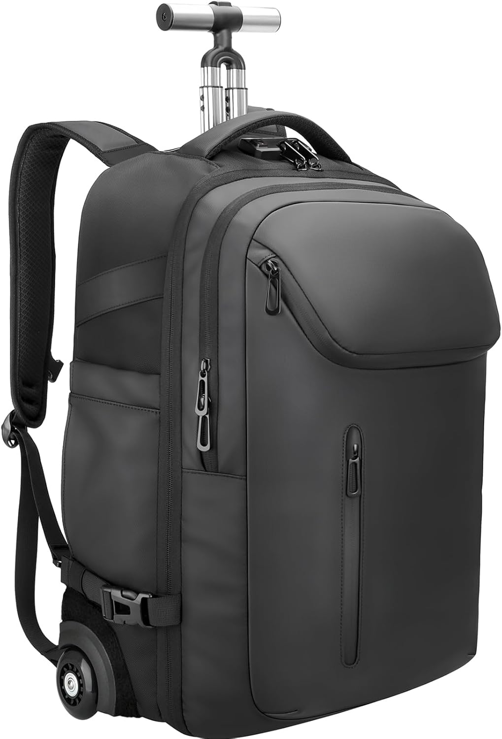 Backpack with wheels,Carry on backpack with wheels for USB Type-C Ports,17.3
