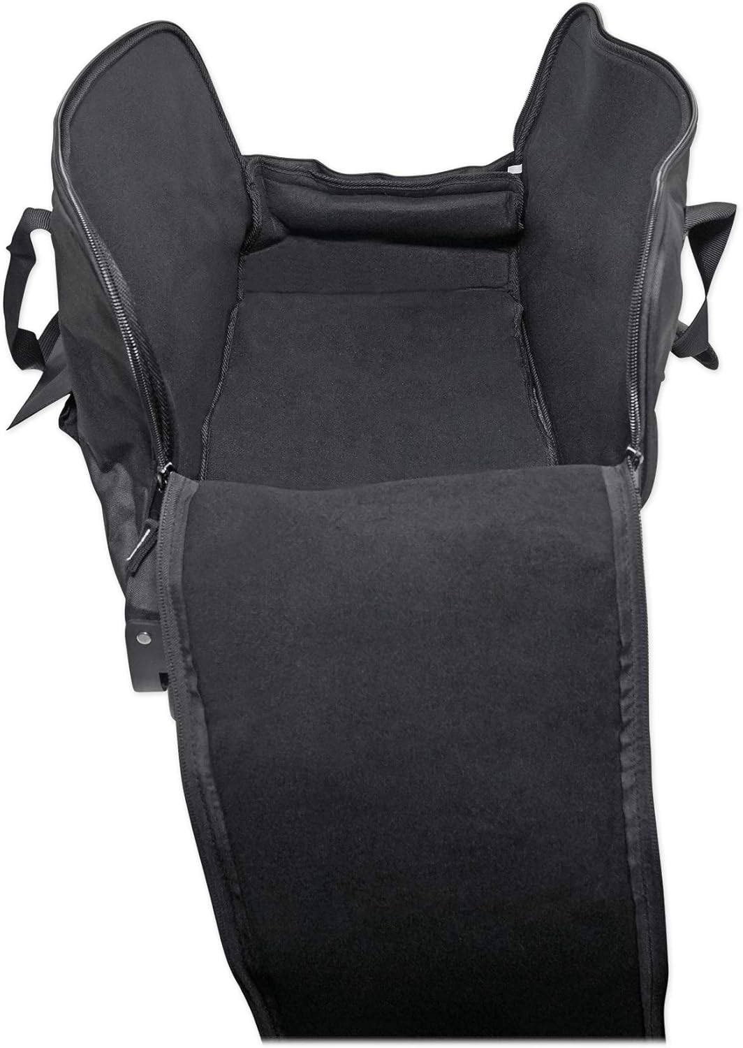 Rockville RCXFM20E-B 20 Foot Female to Male XLR Mic Cable Black 100% Copper Bundle with Mackie Water-Resistant Rolling Speaker Bag Carry Case for Thump12A & Thump12BST