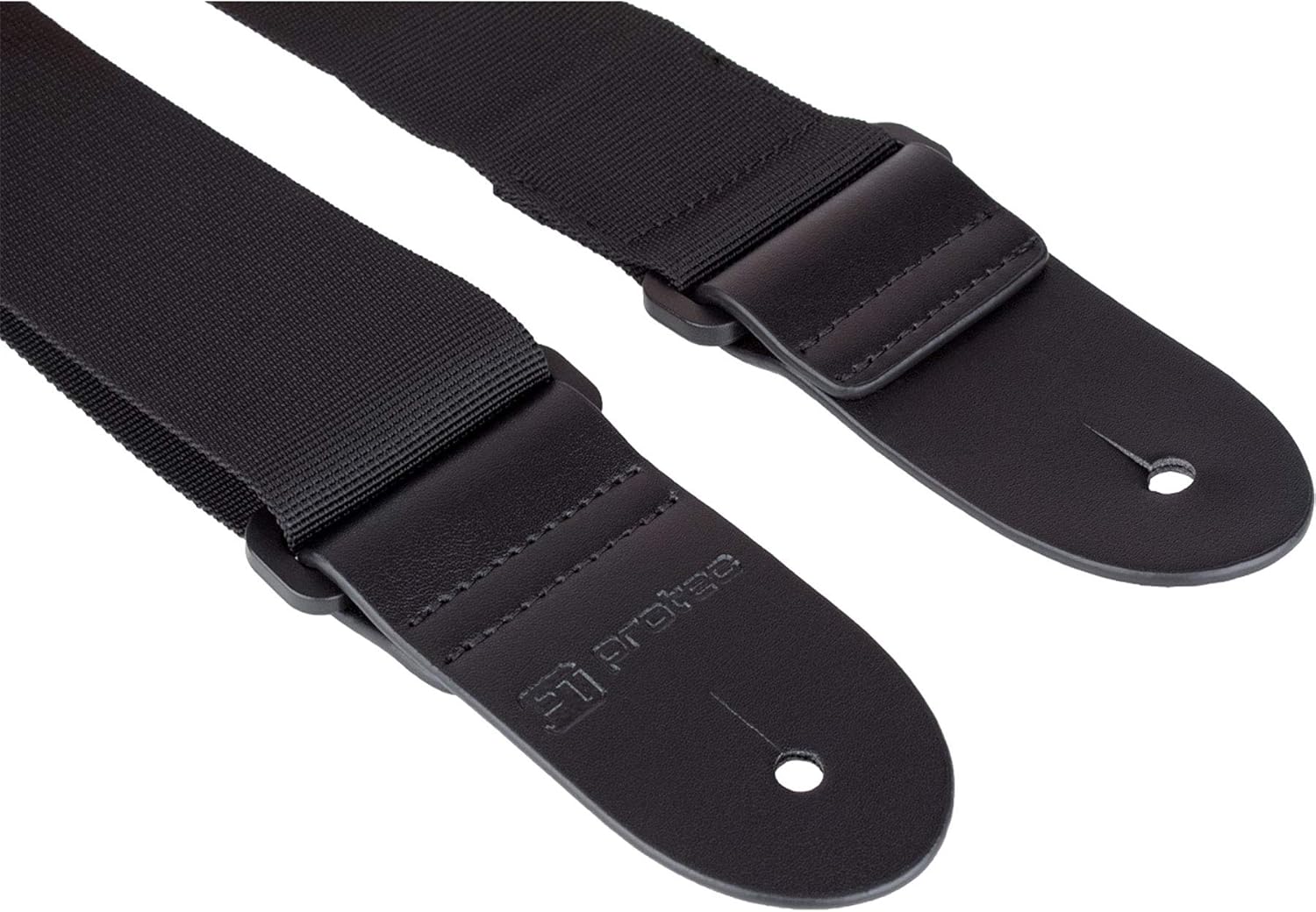 Ibanez GSRM 4 String Bass Guitar, Right, Starlight Blue (GSRM20SLB) | Protec Guitar Strap with Leather Ends and Pick Pocket, Black