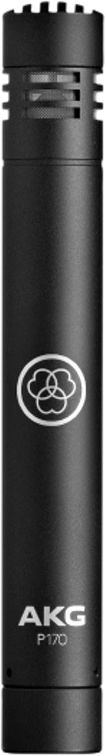 AKG Pro Audio P170 Professional, All Metal, Switchable Attenuation, Small Diaphragm Condenser Instrumental Microphone Silver Blue