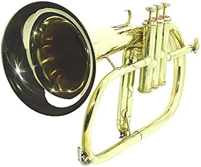 SHREYAS BRASS FINISH FLUGLE HORN 3 VALVE SCX454 FLUGELHORN BRASS FLUGLEHORN