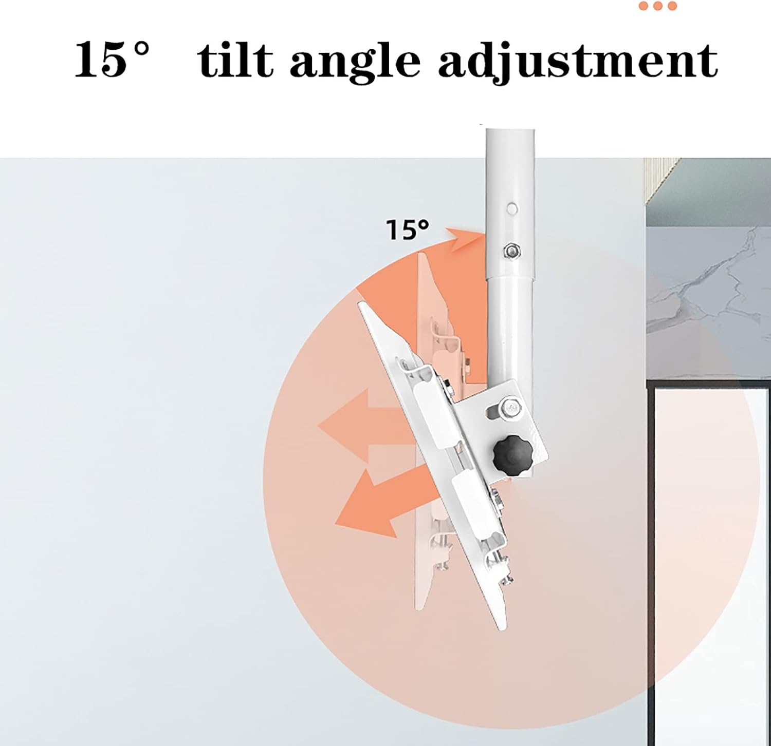 Tv Stand Tv Wall Mount Ceiling Tv Mount, 360° Swivel and Tilt Ceiling Tv Bracket, Fit Most12-32/32-55 Inch LCD Flat Screen and Curved Tvs, White,3255inch-2m