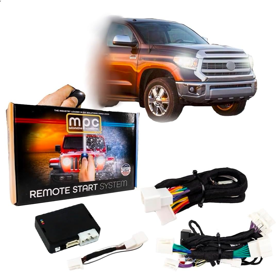 MPC Remote Start Kit Toyota Tundra 2010-2017 || Gas || G-Key || 100% Plug n Play Harness || Press Fob 3X Lock to Start