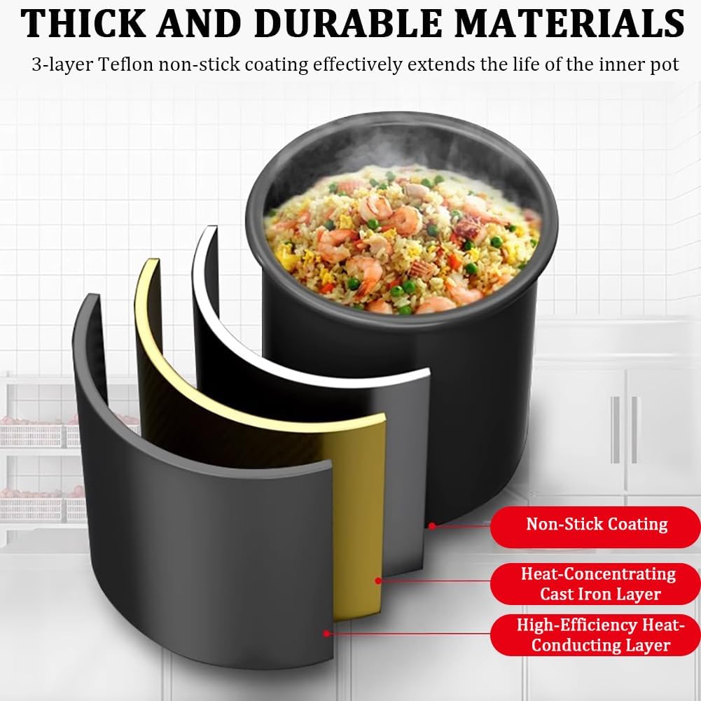 Tabletop Automatic Stir-Fry Machine, 360° Stir-Fry Cooking Machine, Stainless Steel Drum Stir-Fry Machine, Natural Gas Water Spray Rotary Wok, Commercial Kitchen Equipment.,36cm Wok