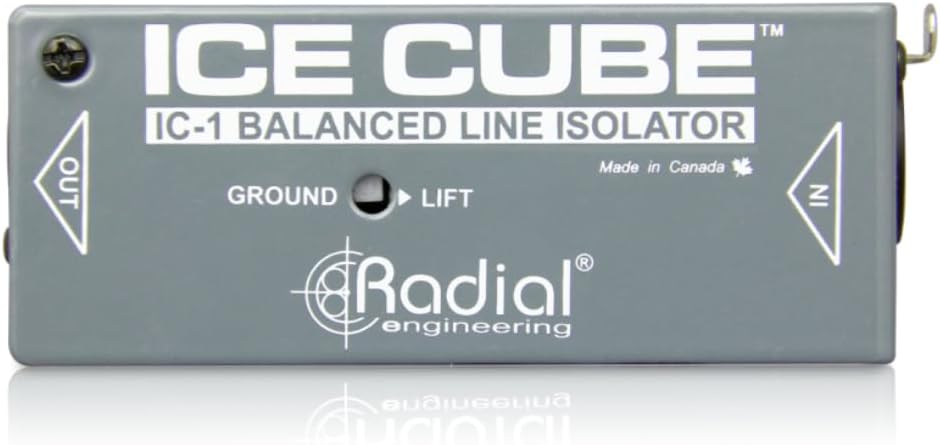 Liquid Audio Radial Engineering Icecube Balanced XLR Line Isolator Bundle w/Pig Hog PHM10 8mm Mic XLR Cable Polishing Cloth
