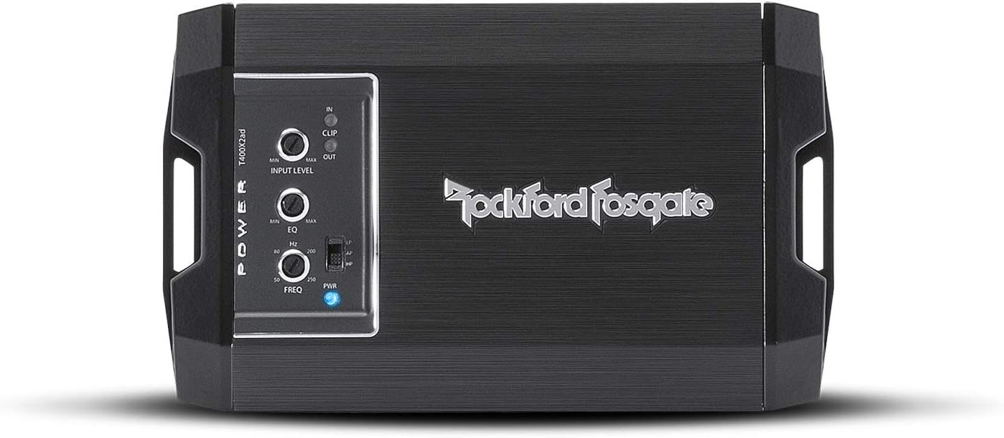 Rockford Fosgate T400X2ad Power 400 Watt Class-AD 2-Channel Amplifier