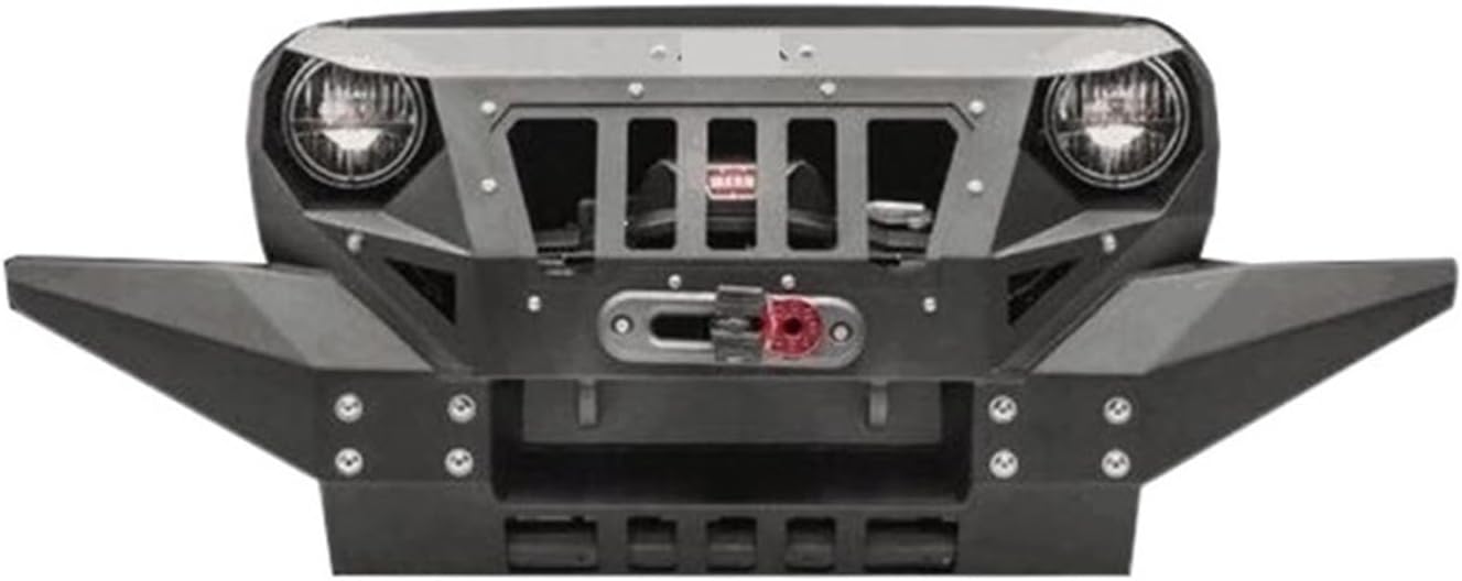 J195-5 Armor Car Front Bumper Compatible For Jeep Wrangler JK 2007-2017