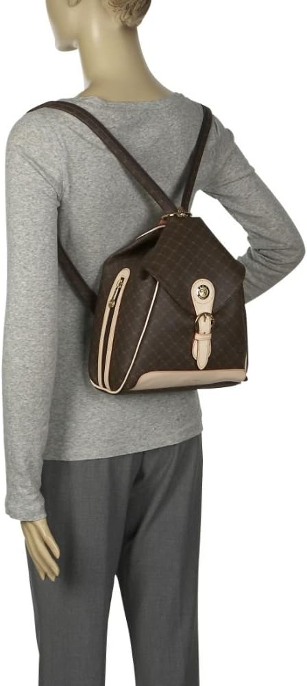 Signature Zipper Strap Backpack