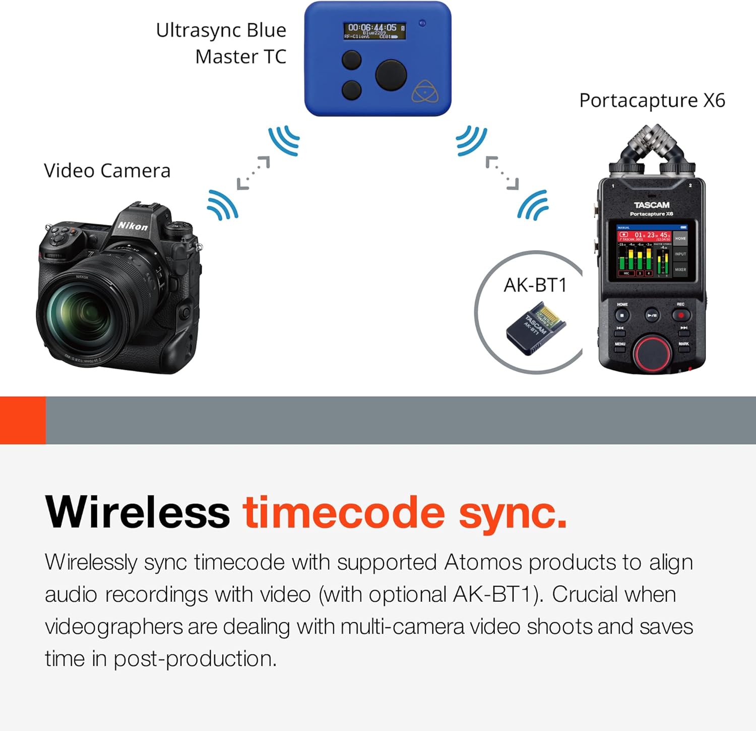 TASCAM Portacapture X6 32-bit Float Portable Audio Recorder, Field Recorder for Video, Music, Podcast, Voice, Podcasting