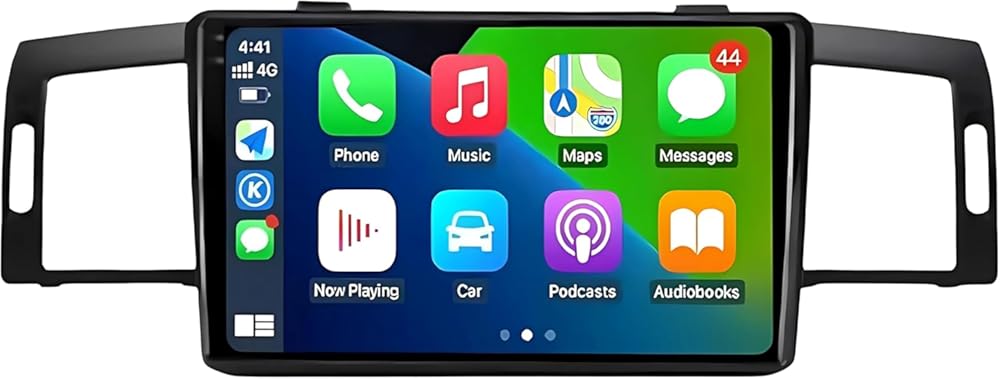 9 Inches Android Screen Tesla Vertical Car Radio Player Navigation for Infiniti M35 2003-2010 Nissan Fuga 2005-2010 with Carplay Bluetooth WiFi Wireless Backup Camera SWC