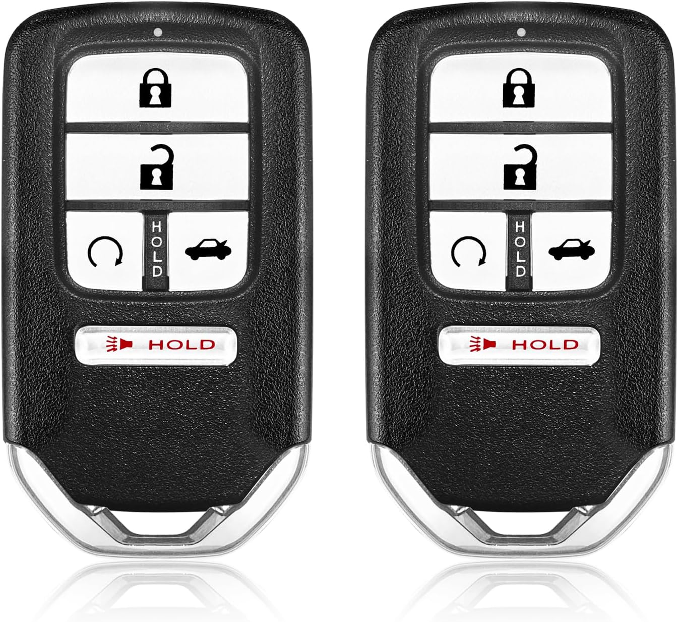 Car Key Fob Remote Keyless Entry Control CWTWB1G0090 433MHz 5 Button Replacement for 2018-2022 Honda Accord 2.0EX-L EX Tour - 2 Pack