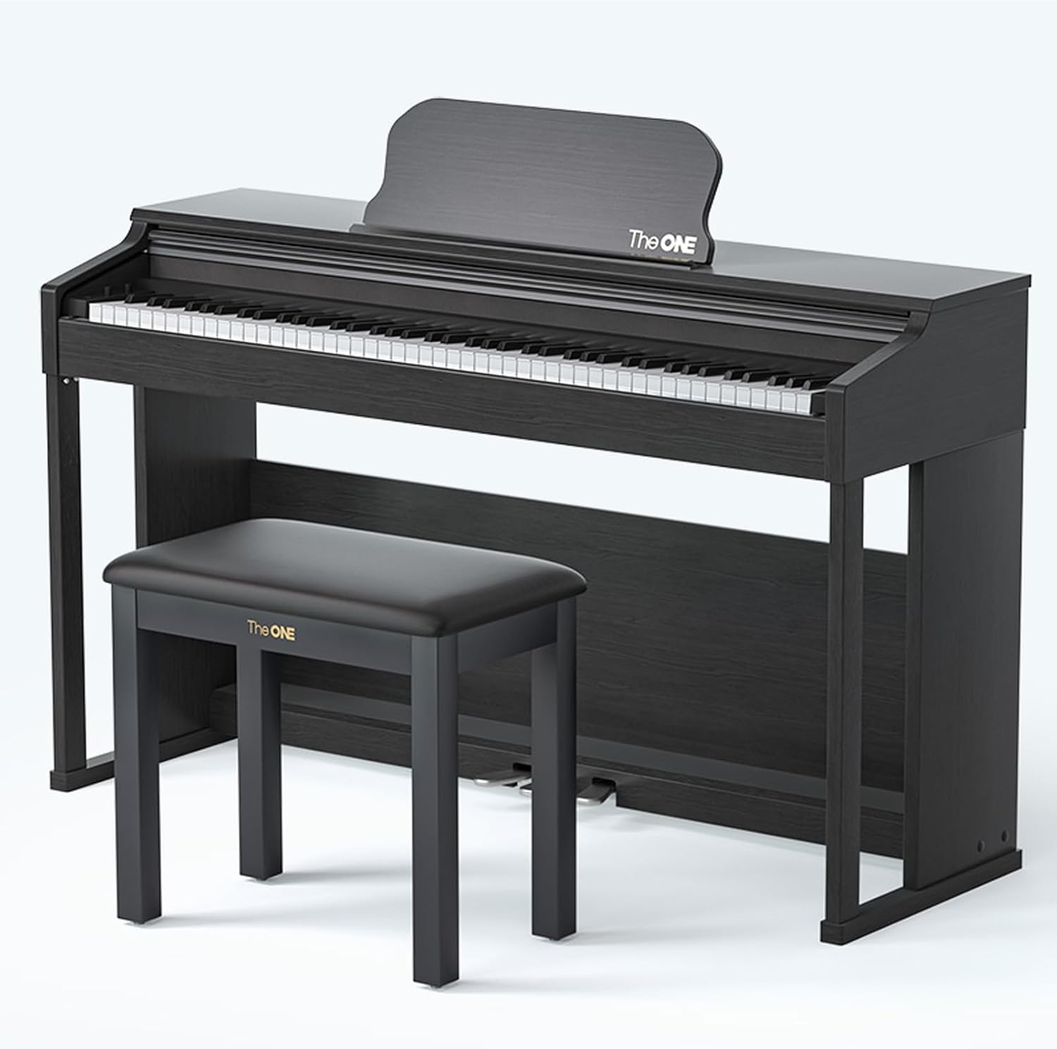 The ONE Digital Piano and Bench, Smart Teaching Piano Keyboard with 88 Hammer Action Keys for Beginner/Adult