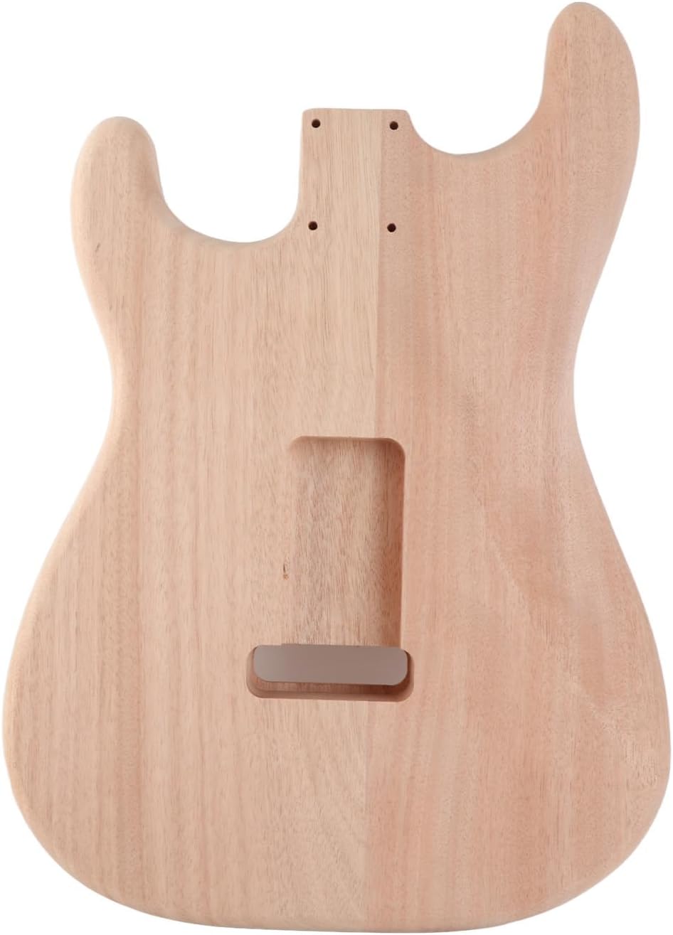 Pilipane Unfinished Electric Guitar Mahogany DIY Professional Electric Guitar Body Replacement Blank (GSB09)