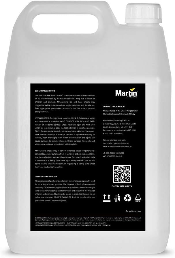 Martin JEM Pro-Fog Fluid, Extra Quick Dissipating, 4x 5 l