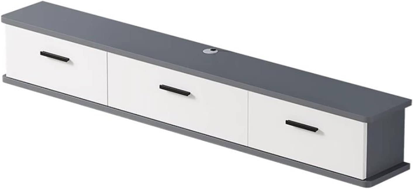 Wall Mounted TV Cabinet Floating Shelf Wall Shelf TV Stand Multimedia Storage Shelf Display Shelf Bedroom Living Room Office Media Room Wall Unit Decor Shelf Wall Mount Corner Shelves