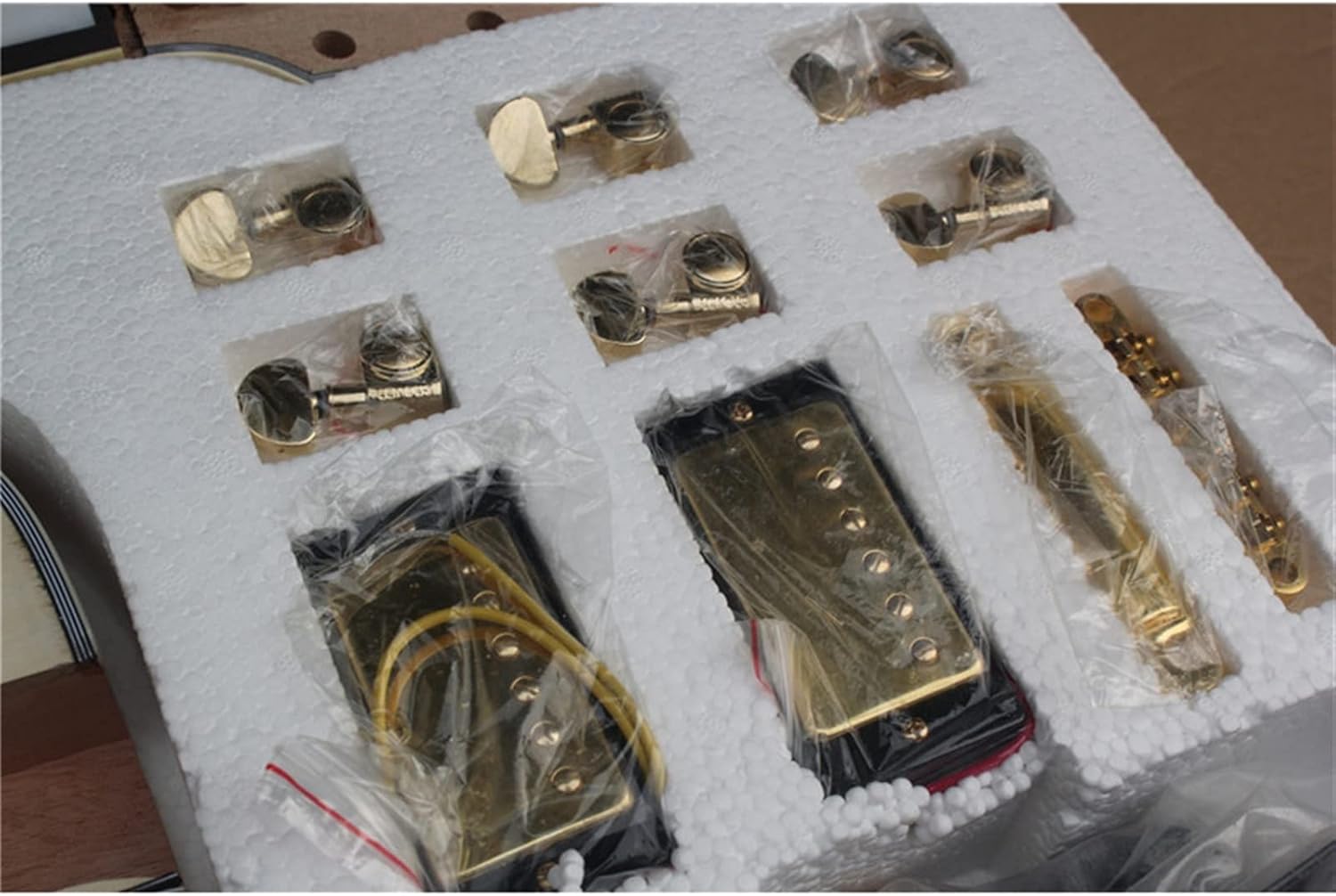 DIY Electric Guitar Kit 38 Inches Classic DIY 6 String Electric Guitar DIY Kit with Gold Plated Hardware