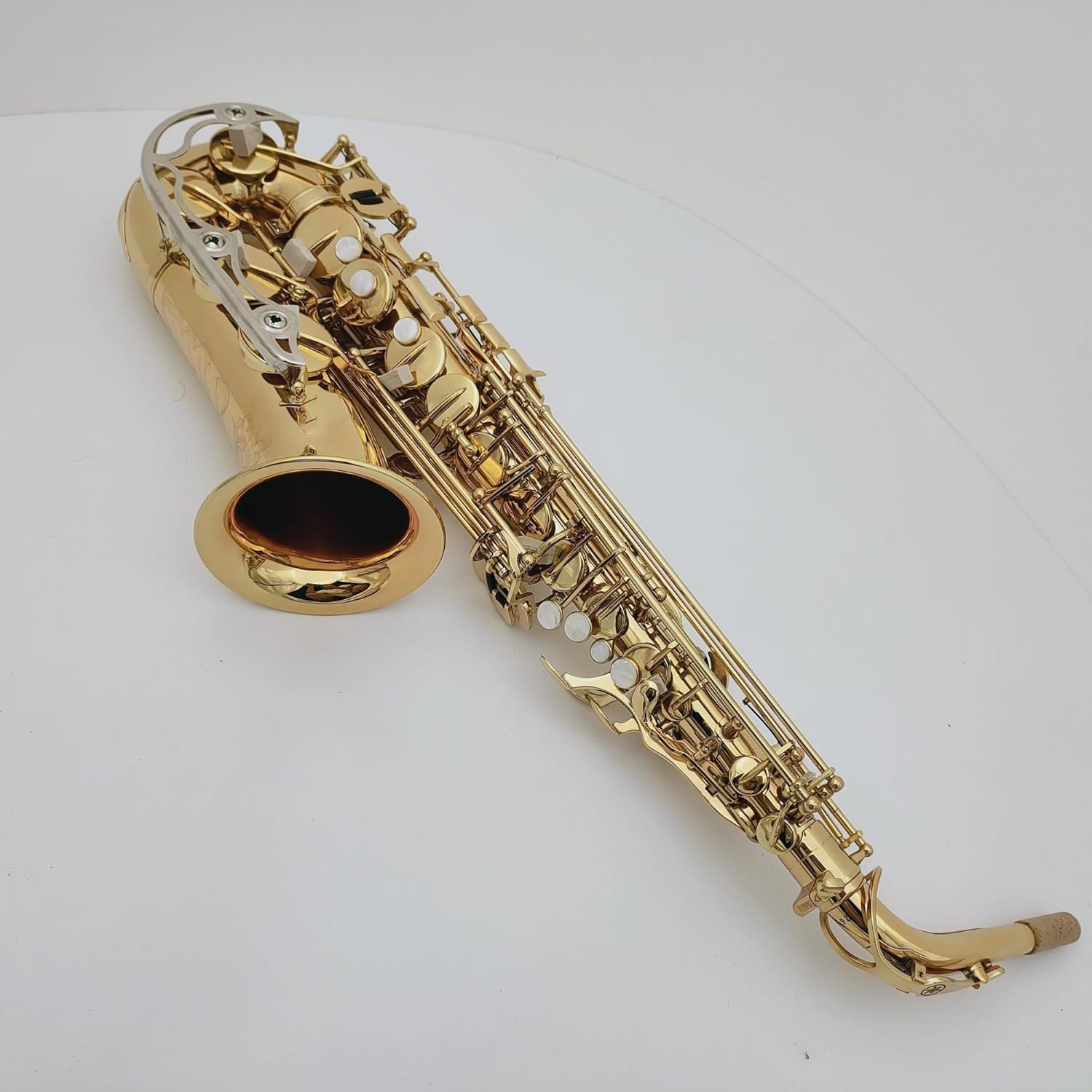 Woodwind Instrument Alto Saxophone Eb Gold Keys Brass Plated Professional Musical Instrument With Case Accessories (Color : DEEP BLUE)