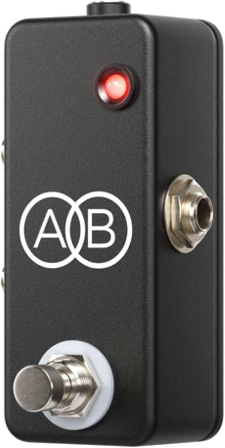 JHS Pedals Mini A/B Box - Guitar Signal Path Effect, Black/Silver, Model Number: Mini A/B Box