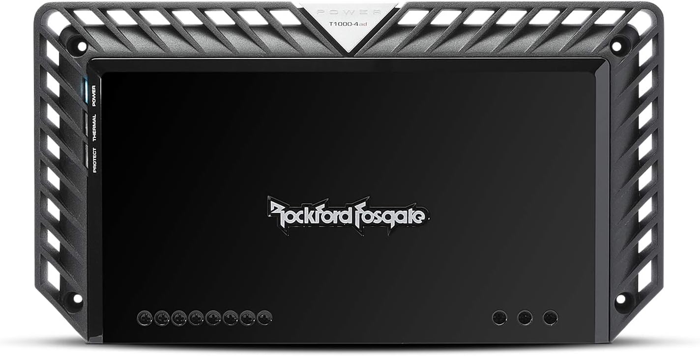 Rockford Fosgate Power T1000-4ad 1,000-Watt Class-AD Full-Range 4-Channel Amplifier