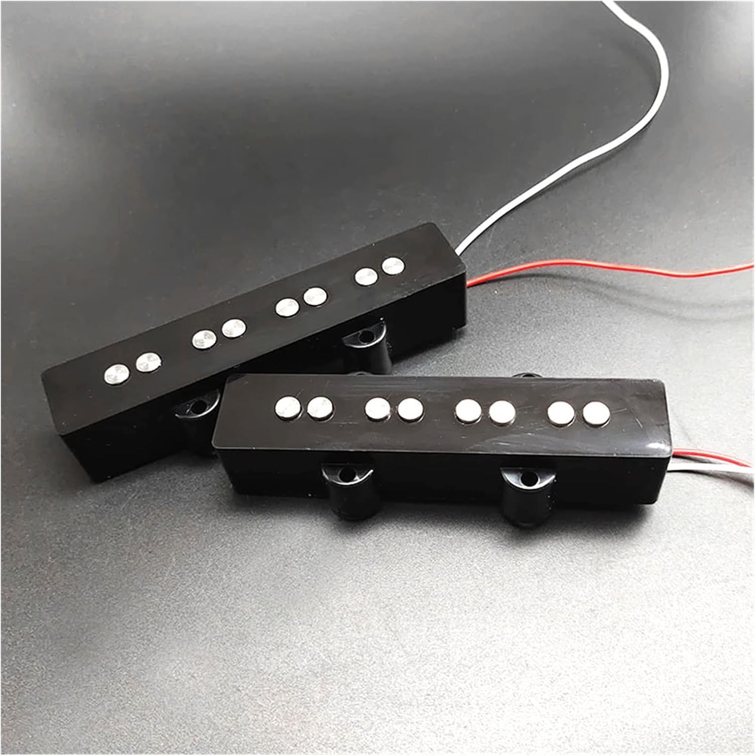 Guitar Pickups 4 String Electric Guitar Pickups Neck Bridge for Bass Guitar Parts Accessories Kit (Color : Neck and Bridge)