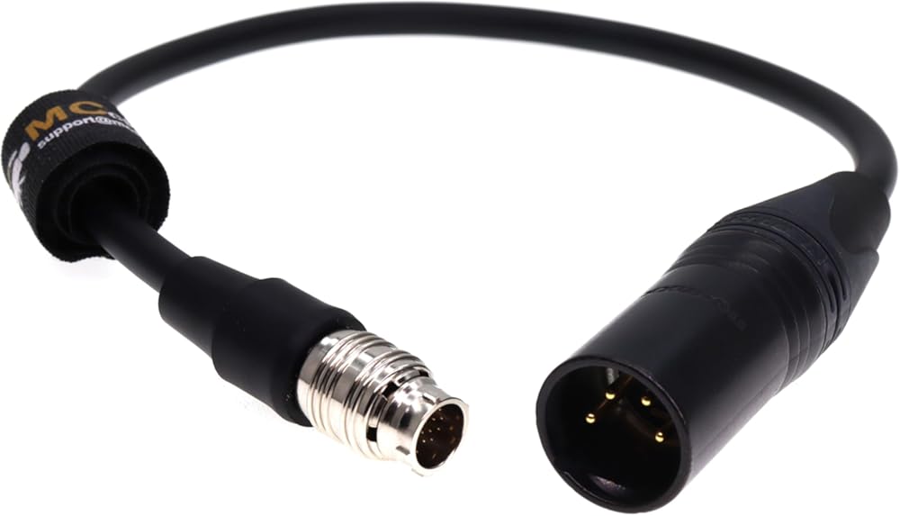 XLR 4 pin to Hirose 20 Pin Power Cable for Fujinon Cabrio Cine Lens 50cm