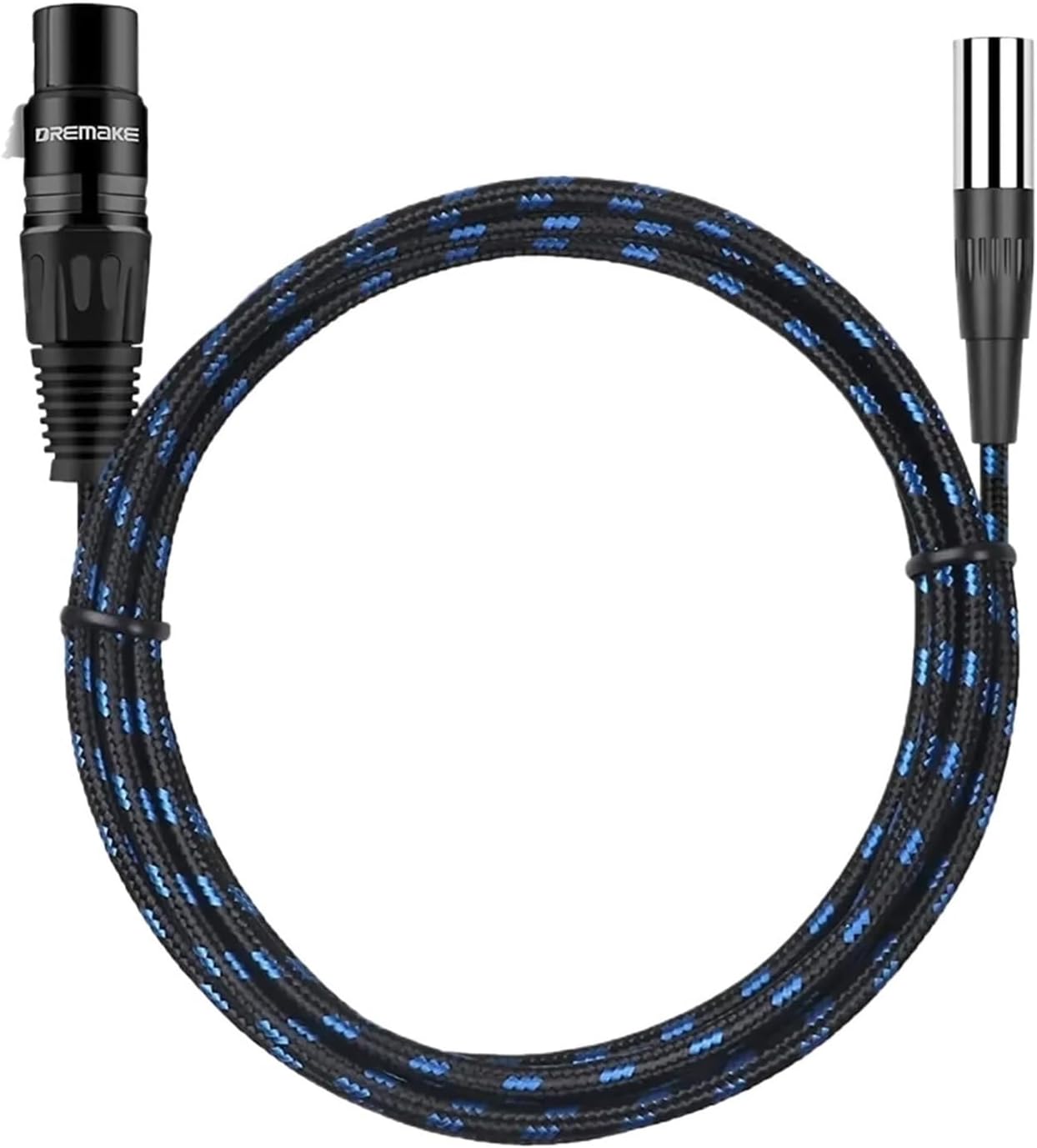 Mini XLR Male to 3Pin-XLR Female Converter Cord, XLR to Mic Audio Adapter Cable for Label Microphone Equalizer(Mini M-F,0.3m)