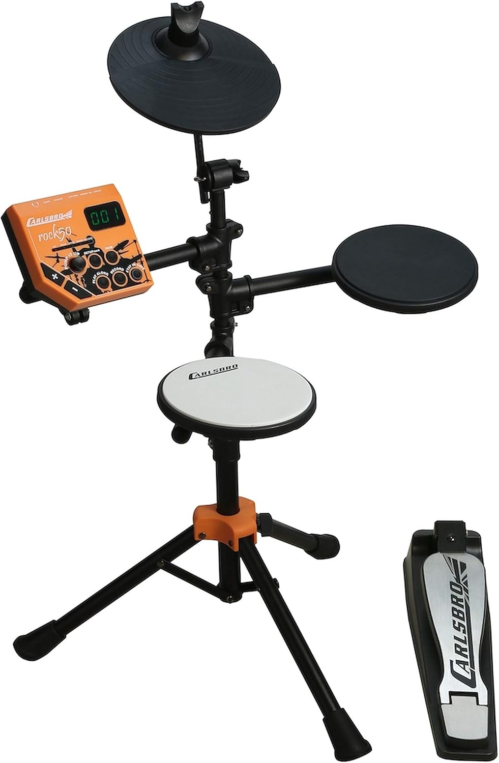 Carlsboro 3-Piece Junior Electronic Drum Kit (ROCK50)