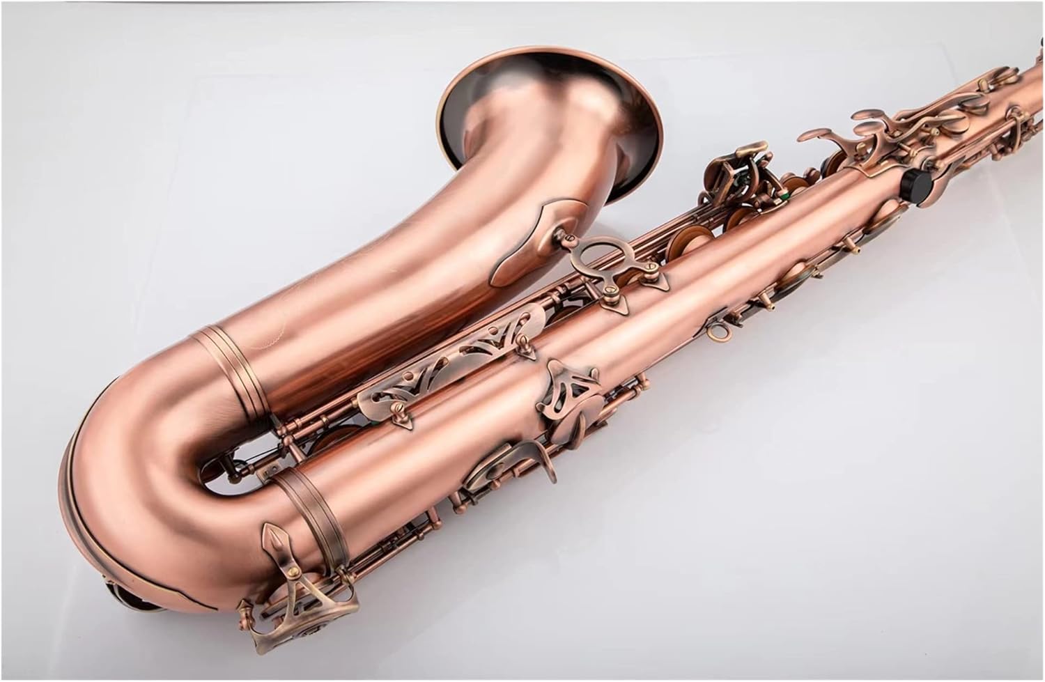 Student Saxophone Tenor Saxophone B Flat Phosphorus Pink Bronze Wind Instrument with Case Accessories Saxophone Set
