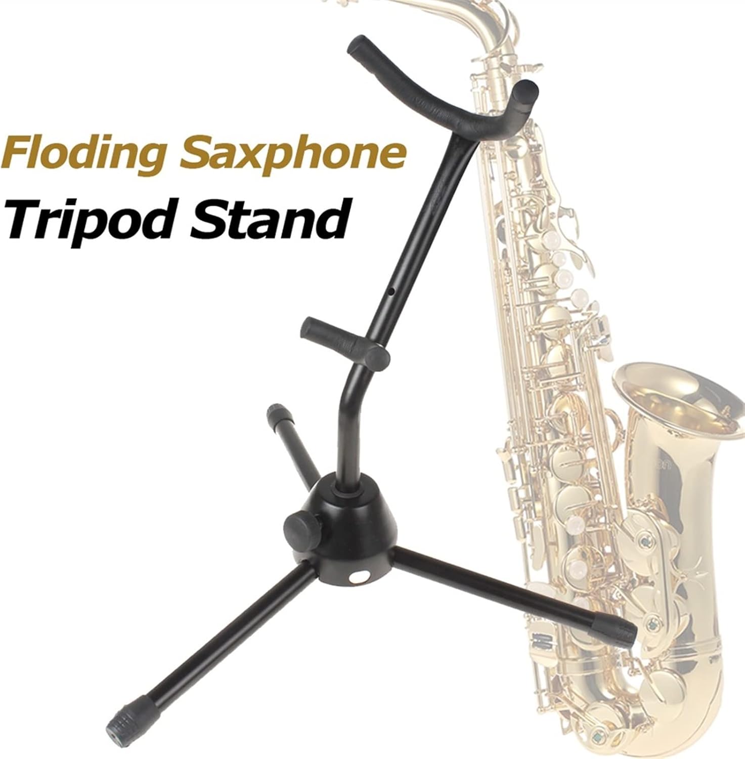 Saxophone Parts Black Light Tubular Structure Folding Alto Saxophone Stand