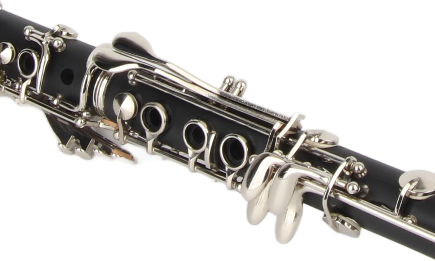 B Flat Clarinet, Clarinet 17Key Wood Bb with Cleaning Cloth Reed Screwdriver Box Musical Instrument for Intermediate Beginner (Black)