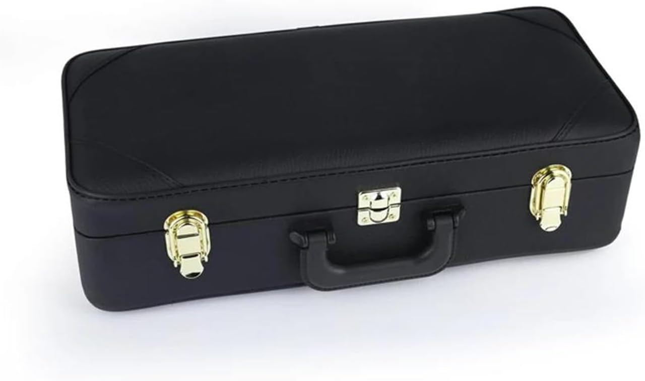 Woodwind Instruments Professional Alto Saxophone Brass Gold-plated Button Alto Sax Musical Instrument (Color : Leather Case)