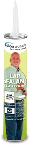 Dicor 501LSW-1 White 10.3 oz Tube EPDM Rubber Roof Lap Sealant