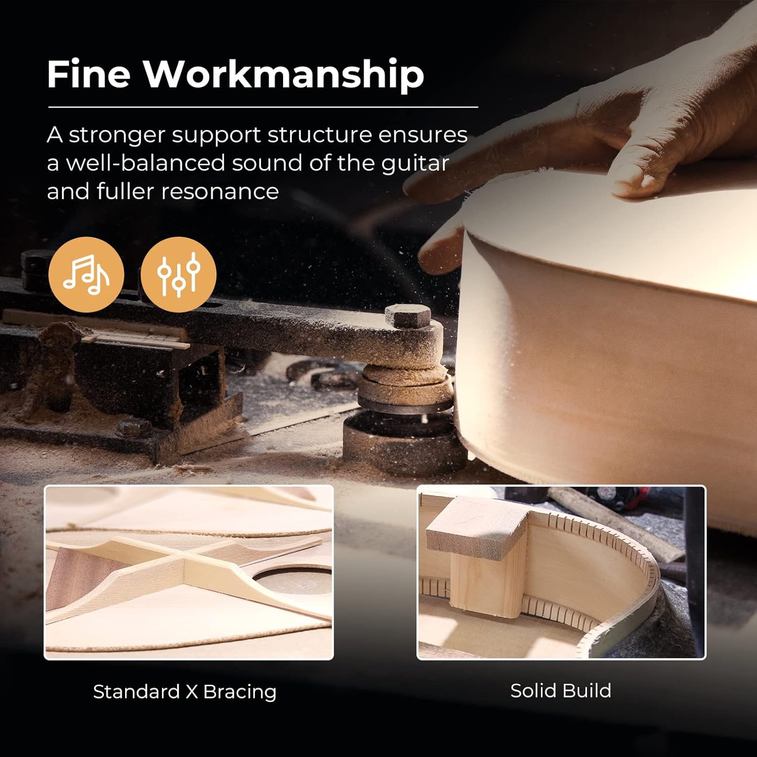 Vangoa Acoustic Guitar Kit for Beginner Adult Teen Full Size Cutaway Acustica Guitarra Starter 41 Inch Guitar Natural Bundle Set with Bag Strap Tuner Capo Pickguard Pick, Right Hand