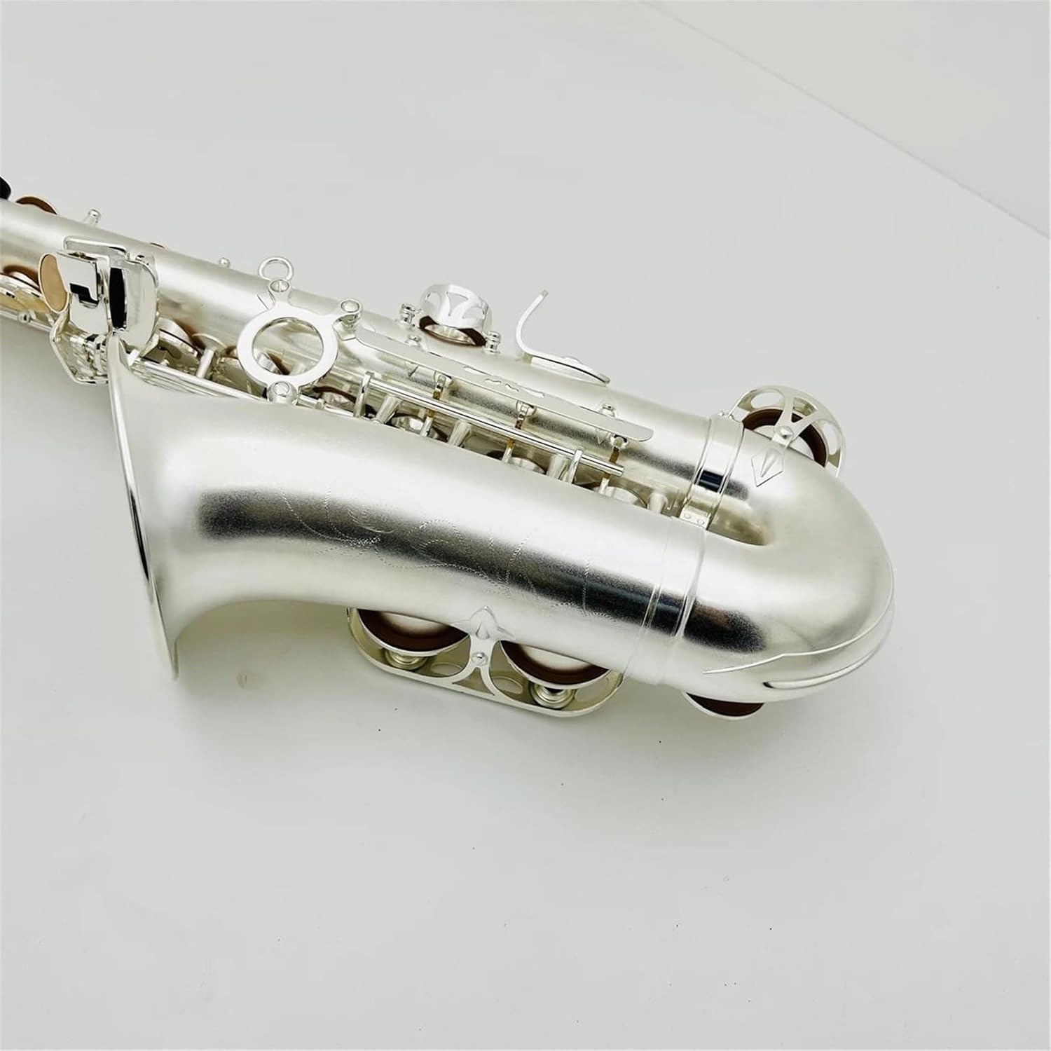 Beginner saxophone Alto Saxophone Eb Tune Silver Plated Woodwind Instruments With Case Accessories (Color : High-end bag)