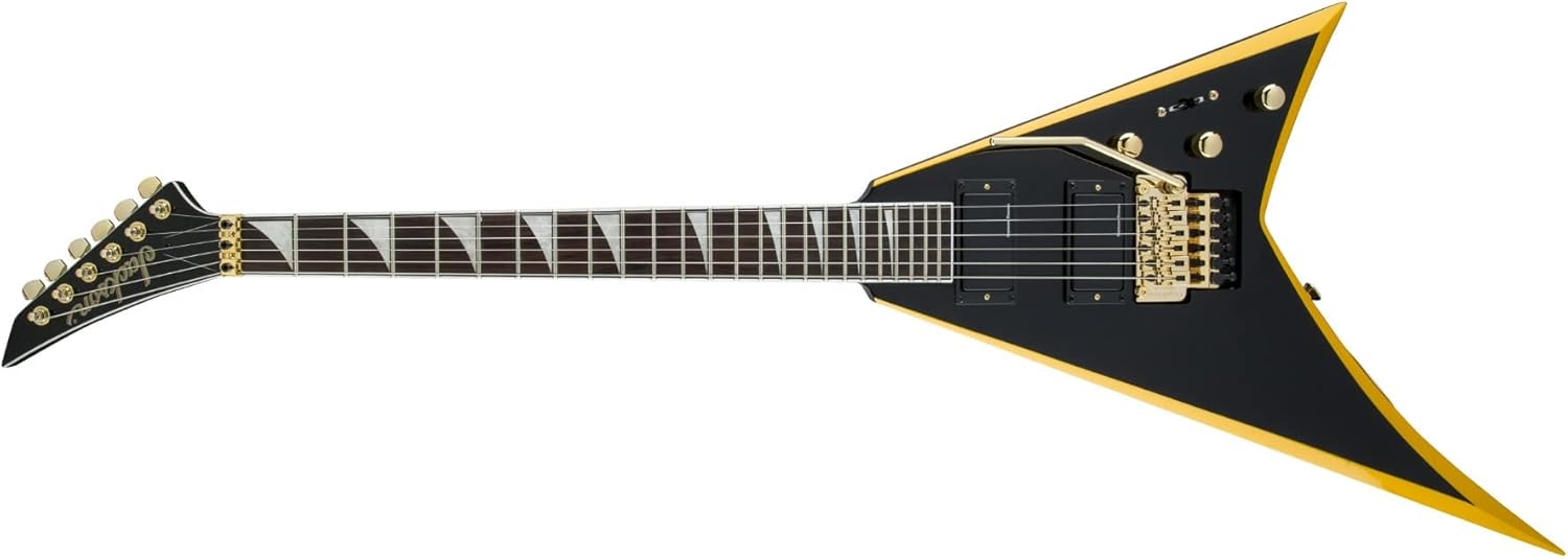 Jackson X Series Rhoads RRX24 - Black with Yellow Bevels