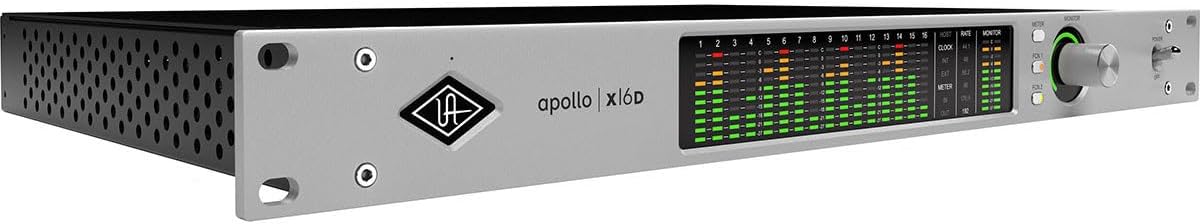 Universal Audio Apollo x16D Rackmount Thunderbolt 3 Audio Interface with Dante and Essentials+ Pug-Ins