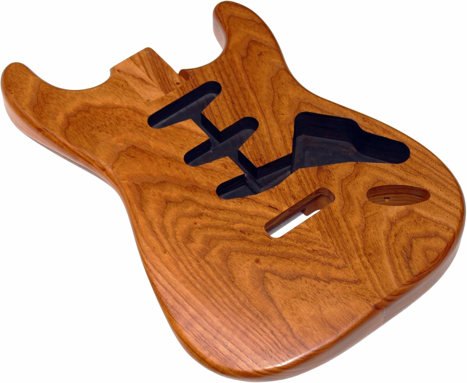 Strat Electric Guitar Body Vintage, 2Pcs SSS Roasted Swamp Ash Wood Body for ST Electric Guitar