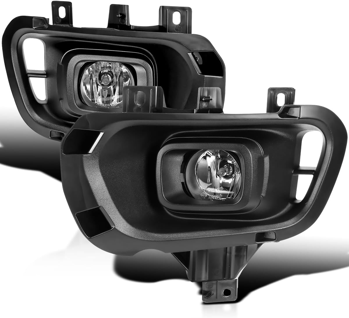 SPEC-D TUNING Chrome Fog Lights + Switch Compatible with 2019-2020 Ford Ranger, L+R Pair Assembly