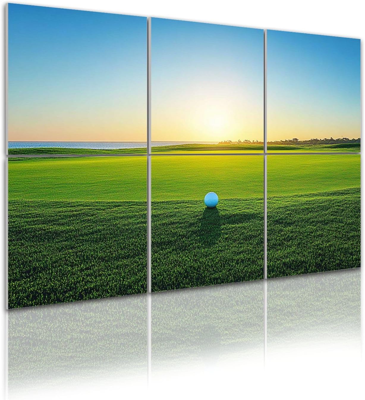 6 Pack Art Acoustic Panels Sunset Sound Absorbing Panel 48